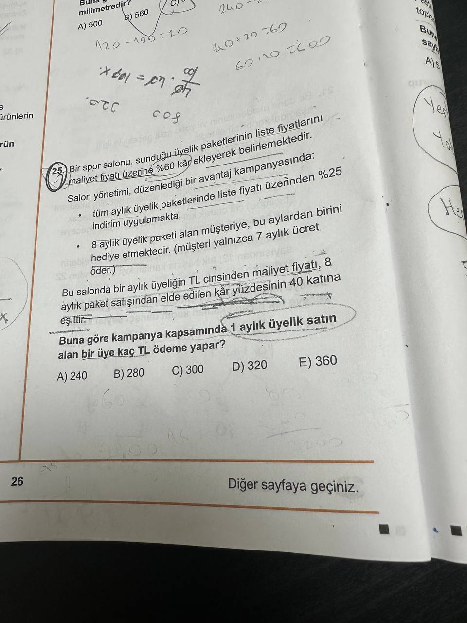 Spor Salonu Üyelik Paketi Kar ve İndirim Problemi Çözümü görseli