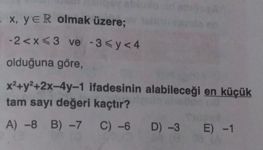 İkinci Dereceden İfadelerin En Küçük Değeri görseli